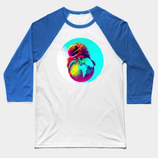 Cybi-punk Hedgehog controlling a digital world Baseball T-Shirt